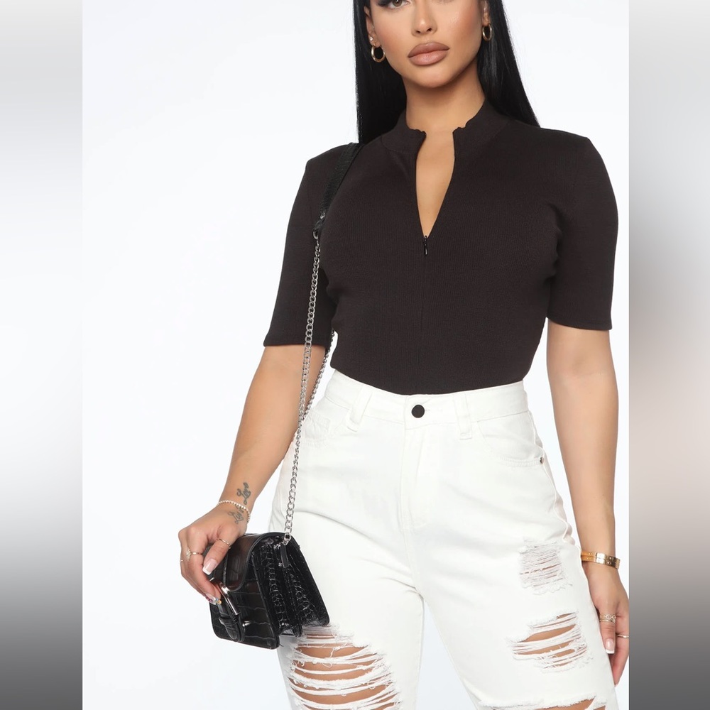 Fashion Nova Grind Time Bodysuit - Black